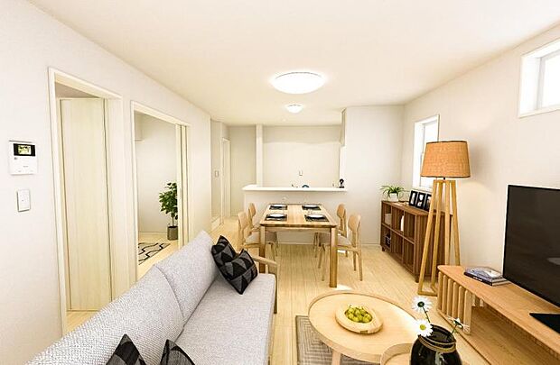 本画像はCGで作成しております。実際に現地に家具は置かれておりません。また、価格に家具は含まれておりません。