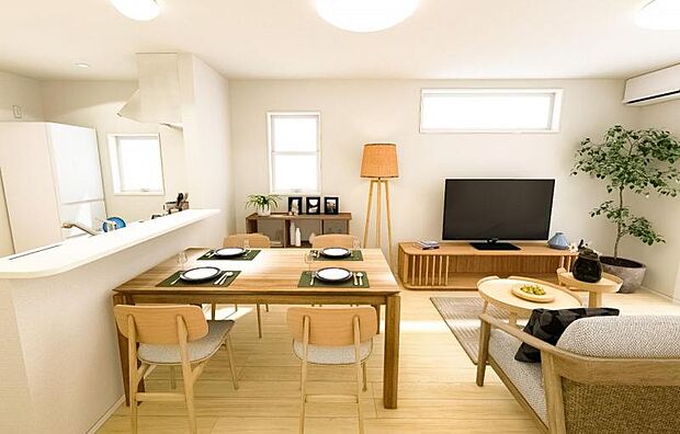 本画像はCGで作成しております。実際に現地に家具は置かれておりません。また、価格に家具は含まれておりません。