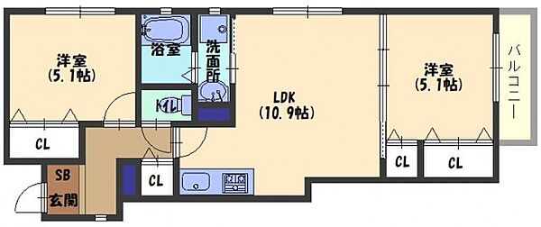 同じ建物の物件間取り写真 - ID:227081779343