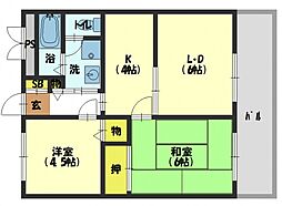間取図画像 2LDK