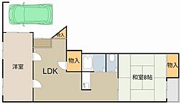 浜町ハイツ 2LDKの間取図画像