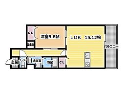 間取図画像 1LDK
