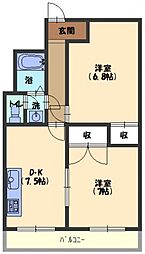 間取図画像 2DK