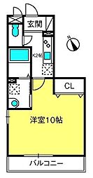 Ｉ．ヴィレッジ堀崎 1階1Kの間取り