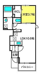 間取図画像 1LDK