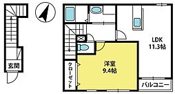 フォーエバービーチ 1LDKの間取図画像