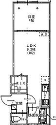 さいたま市見沼区大和田町1丁目アパート 1LDKの間取図画像