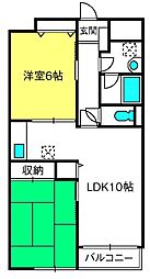 ポケットPARKEAST 2LDKの間取図画像