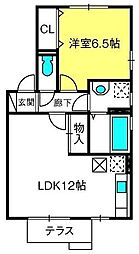 リヴェールメゾン櫻弐番館 1LDKの間取図画像