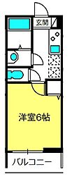 MELDIA岩槻3 1Kの間取図画像