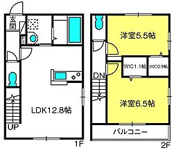 ExcelCourtA 2LDKの間取図画像