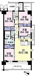 ウィザースレジデンス袖ケ浦 3LDKの間取図画像