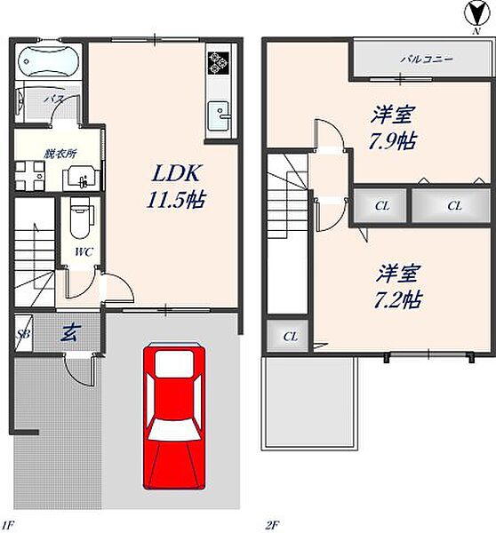 同じ建物の物件間取り写真 - ID:227083859701