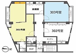 御苑ハイムの間取図画像