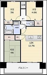 天理二階堂パーク・ホームズ 3LDKの間取図画像