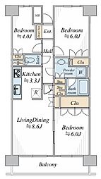 間取図画像 2SLDK