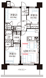 間取図画像 3LDK