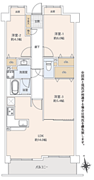 ステイツ蓮根アーバンステージ 3LDKの間取図画像