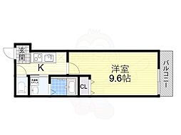 Osaka Metro今里筋線 新森古市駅 徒歩5分の賃貸アパート 1階1Kの間取り