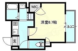 SOAR城東蒲生 2階1Kの間取り