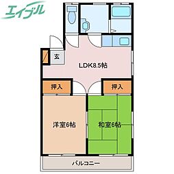 ハイツ東田原 2階
