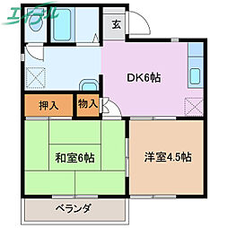 エバグリーンＡ 2階