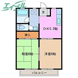 ハイツシャルム 2階