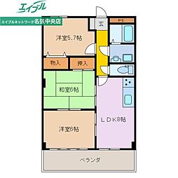 グランディール・雅 3LDKの間取図画像