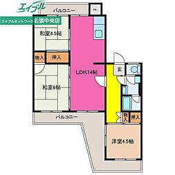 桔梗が丘マンション3LDK1号棟 2階