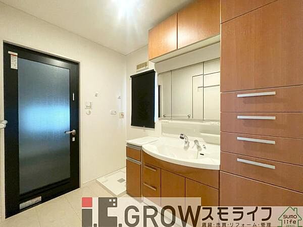 毎日の身支度に便利な洗面台です。