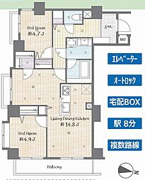 間取図画像 2LDK