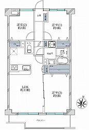 ライオンズマンション中央林間第6 3LDKの間取図画像