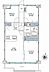 間取り：専有面積：６５．１０ｍ２　バルコニー面積：７．７８ｍ２　４階南東向き住戸　３ＬＤＫタイプ　新規リノベーション