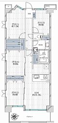 グランシティユーロレジデンス宮前 4LDKの間取図画像
