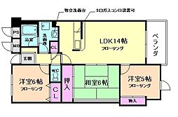 メモラーブル箕面 3階3LDKの間取り