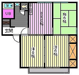 アペックス彩1 3DKの間取図画像