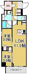 物件の間取り