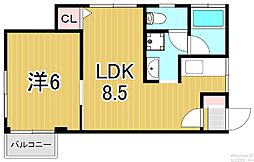 間取図画像 1LDK