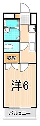 ラ・フォンテ 1Kの間取図画像