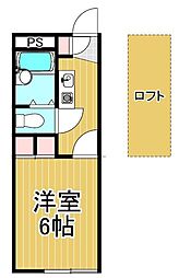 HMN 1Kの間取図画像