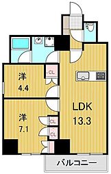 PRIMEURBAN亀有 2LDKの間取図画像