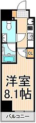 GRANDFORCE綾瀬2 1Kの間取図画像