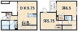 モンシャン 2DKの間取図画像