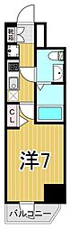 AZEST亀有SouthTower 1Kの間取図画像