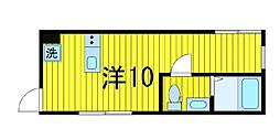 アヤセ212 ワンルームの間取図画像