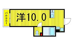 アヤセ212 ワンルームの間取図画像