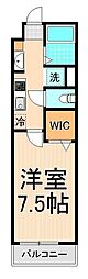 プレステージ綾瀬 1Kの間取図画像