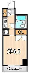 コスモ亀有5 1Kの間取図画像