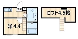 ハーモニーテラス亀有III 1Kの間取図画像