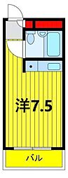 アークステージ・綾瀬 ワンルームの間取図画像